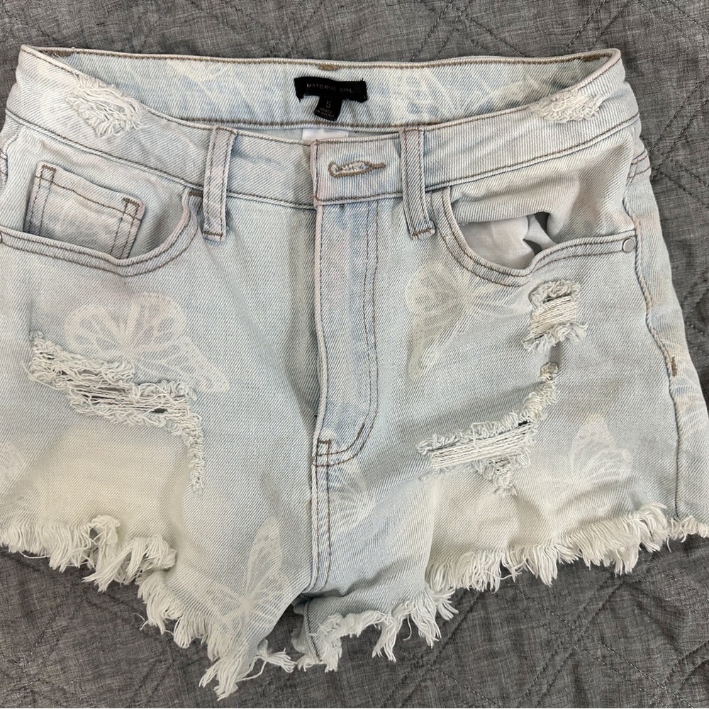 Butterfly denim shorts size 5